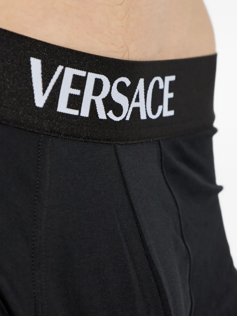 Трусы-боксеры с логотипом (упаковка из двух шт.) VERSACE, черный — фото 4