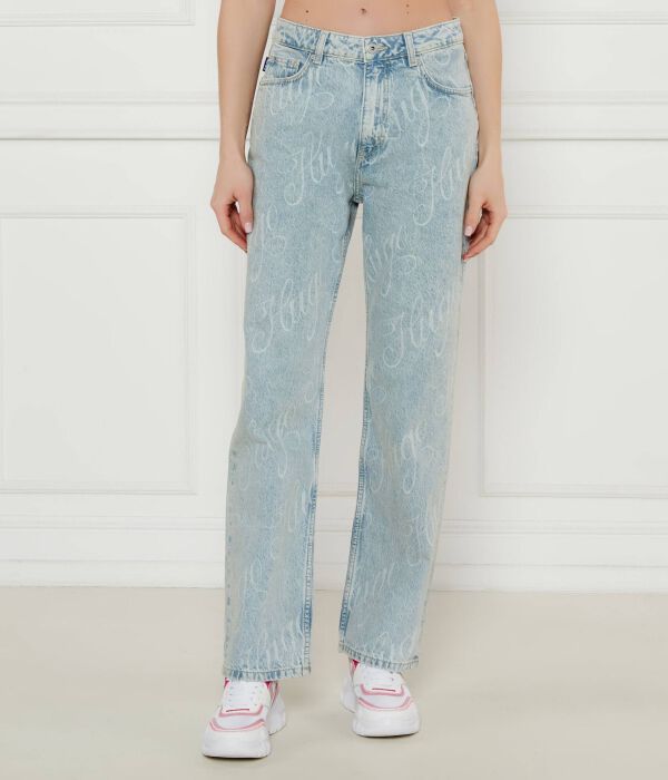 

Джинсы elyah_b Straight fit Hugo Blue, синий