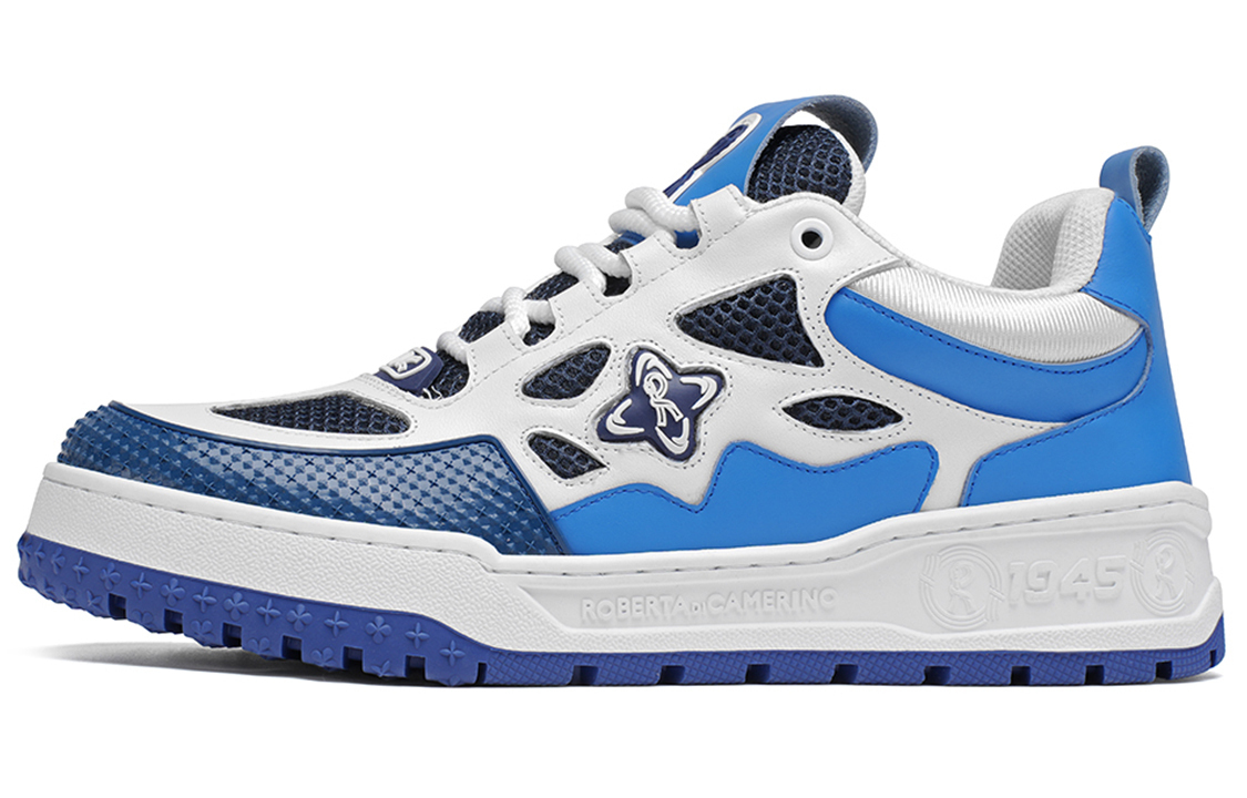 

Роберта ди Камерино низкие скейтерские кеды мужские бело-синие