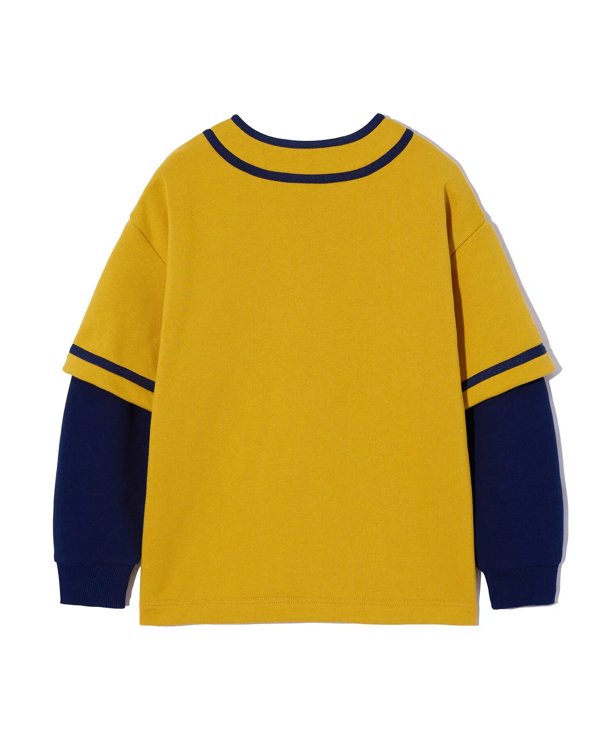 Детский свитшот в стиле бейсбольной майки жёлтый от Brownbreath Kids — фото 3