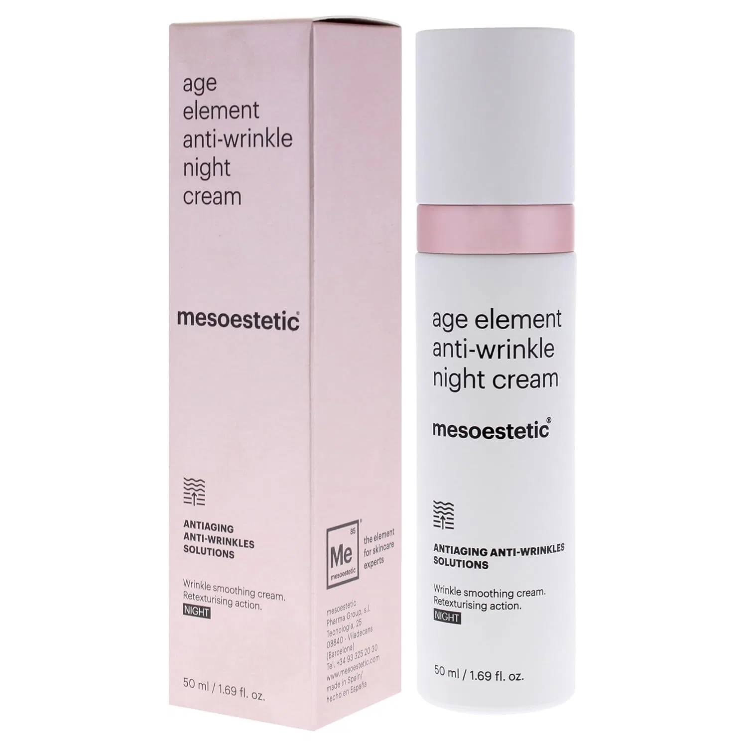 Крем для лица Mesoestetic — Унисекс ночной против морщин «Age Element Anti-Wrinkle» от, 50 мл — фото 4