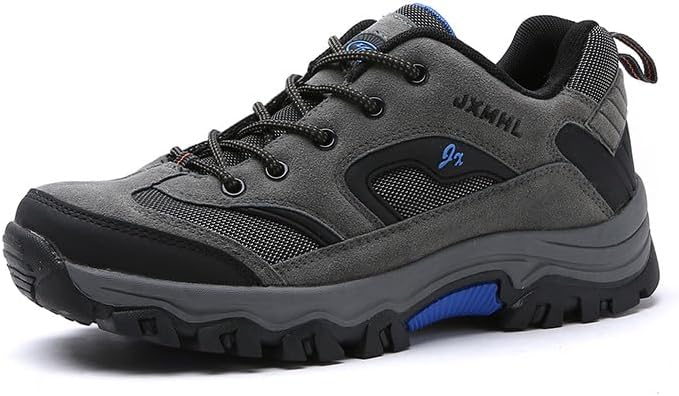 

Мужские походные кроссовки для улицы, дышащие, с противоскользящей подошвой, низкие, для треккинга, внедорожные, с толстой подошвой, амортизирующие Asifn, серый