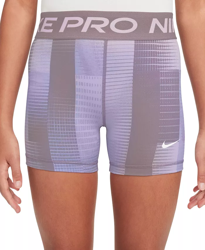 

Шорты Big Girls Pro Dri-FIT Printed 5" Nike, фиолетовый