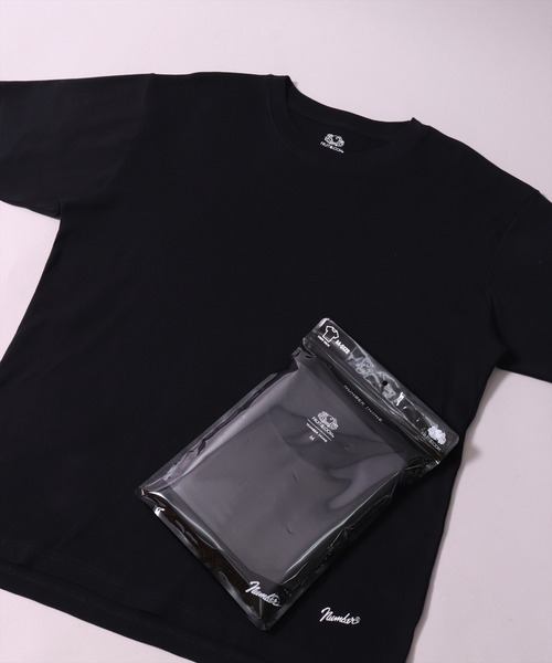 

FRUIT OF THE LOOM Футболка с боковым разрезом и фрезерованной поверхностью, FTL × Number (N)ine, черный