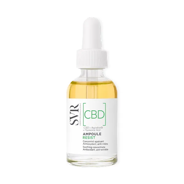 

Успокаивающая би-сыворотка Ampoule Resist Cbd Laboratoires Svr, 30 ml