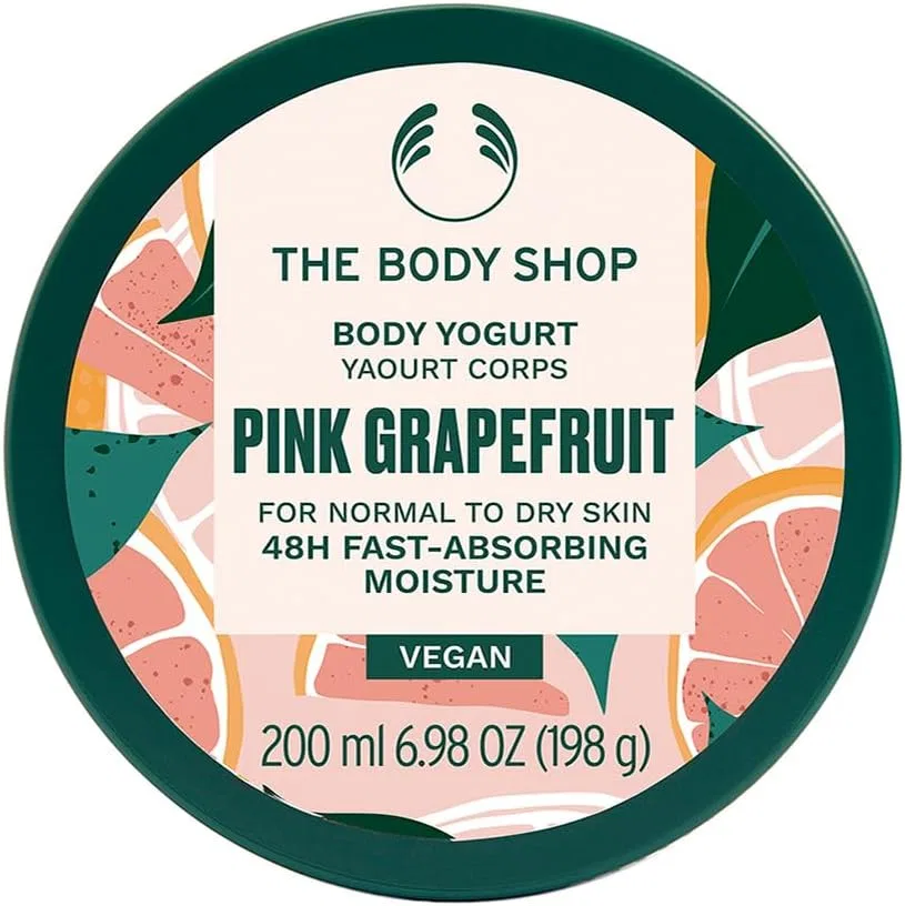 Крем для тела Body Yogurt с ароматом розового грейпфрута THE BODY SHOP 200 мл — фото 3