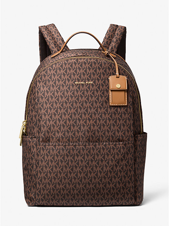 

Рюкзак из соболя с крупным фирменным логотипом Michael Kors, мультиколор