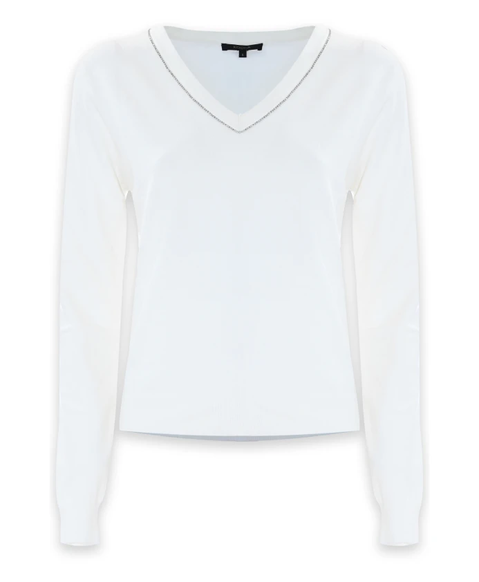 

Облегающая толстовка с V-образным вырезом. Kocca, белый