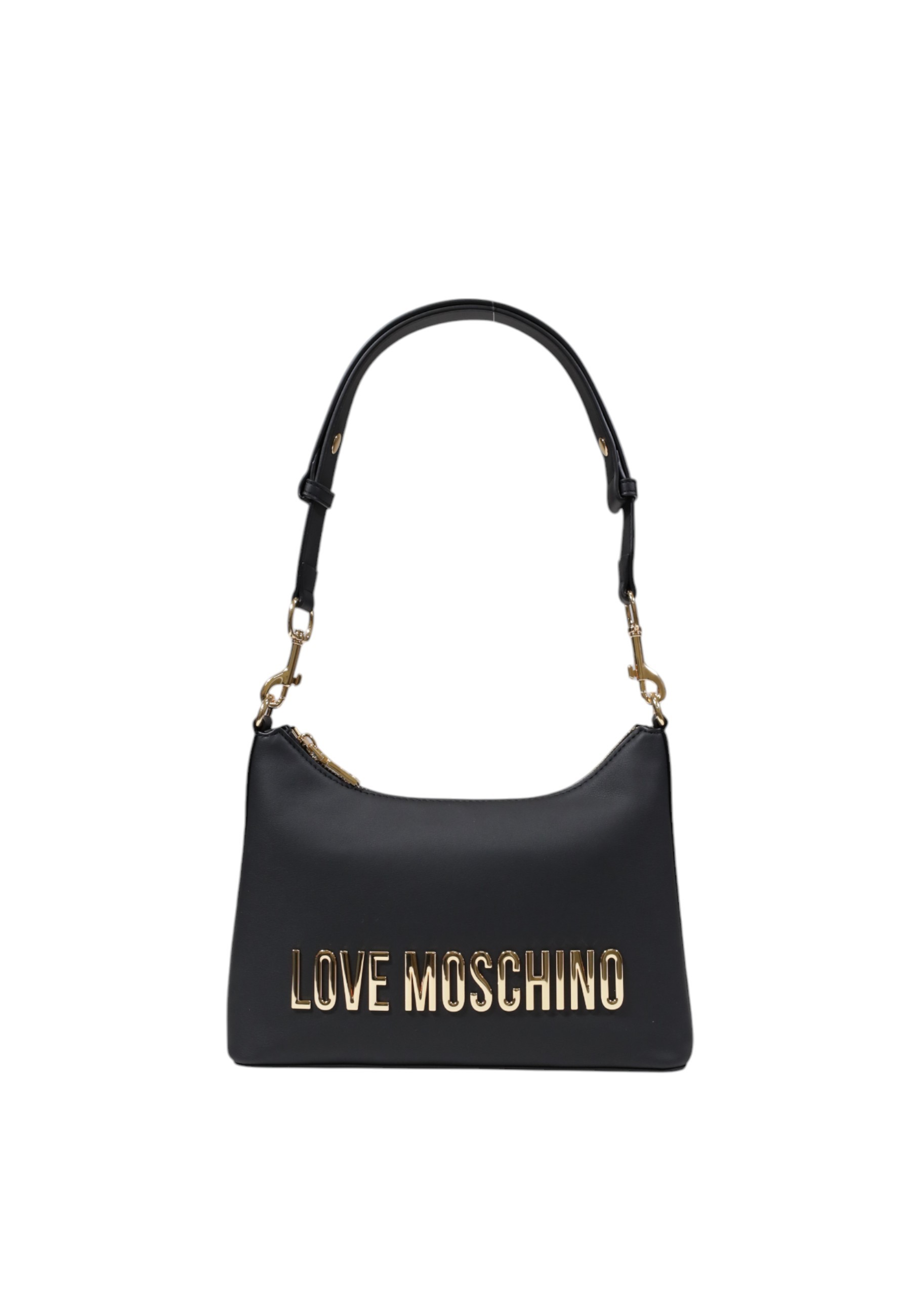 

Сумка Love Moschino хобо с золотым логотипом, черный