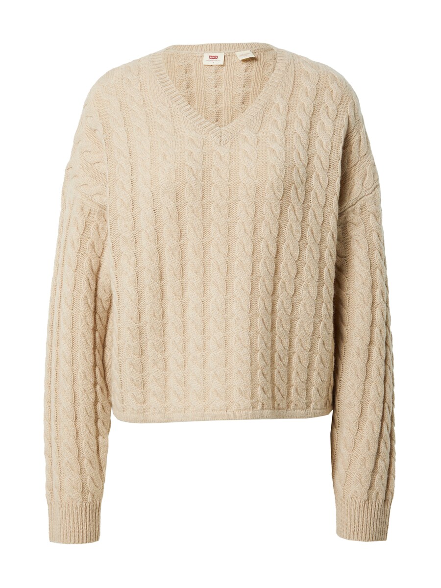 

Тонкий вязаный свитер LEVI'S Sweater Rae, пятнистый бежевый