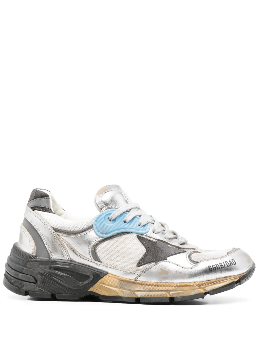 Кроссовки Running Dad GOLDEN GOOSE, серебяный