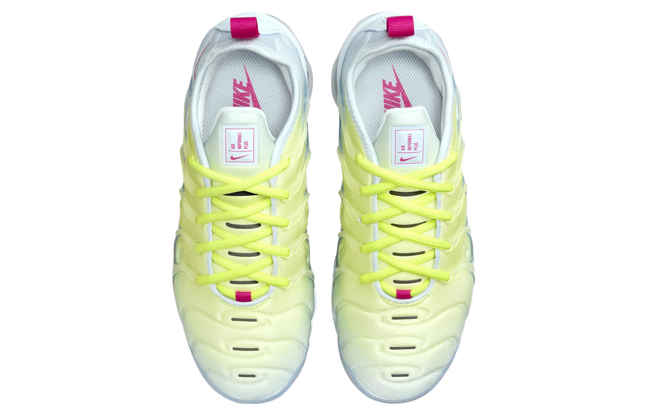 Nike Air Vapormax Plus Blue Tint Lemon Twist для женщин, Светло-голубой/Светло-лимонный/Металлическое серебро/Огненно-ягодный — фото 3