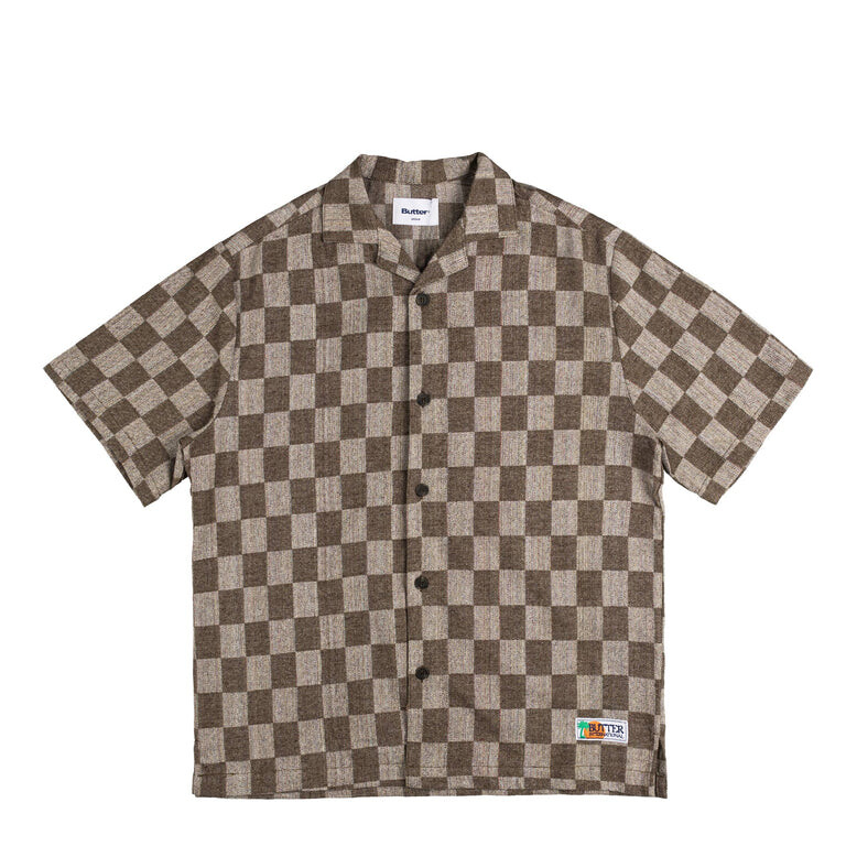 

Рубашка checker vacation s/s shirt Butter Goods, коричневый
