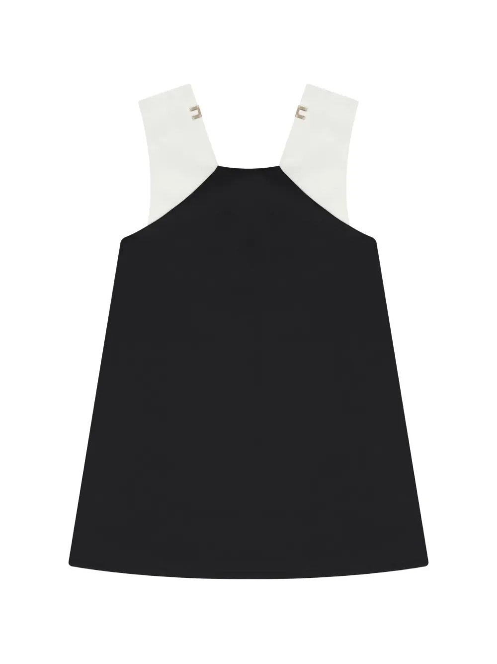 Трапециевидное платье с бантом Elisabetta Franchi Kids, черный