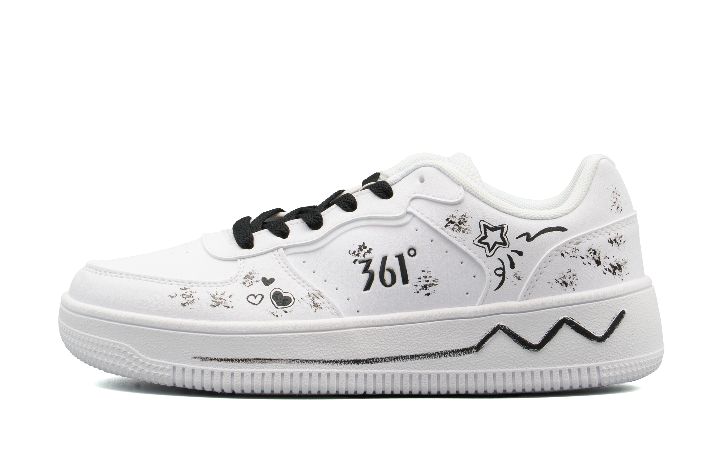 

Кроссовки для скейтбординга Air Force 1 Slip Resistant Abrasion Resistant Low top Unisex 361°, белый