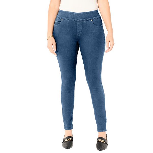 

Женские джинсы-леггинсы Synergy для похудения, plus size petite Catherines, Victory Blues