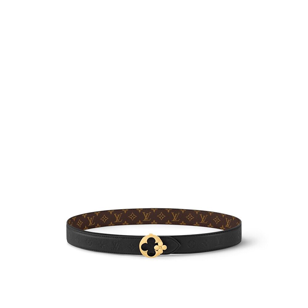 

Ремень LV Flowergram Round 30 мм с возможностью двусторонней посадки Louis Vuitton, черный