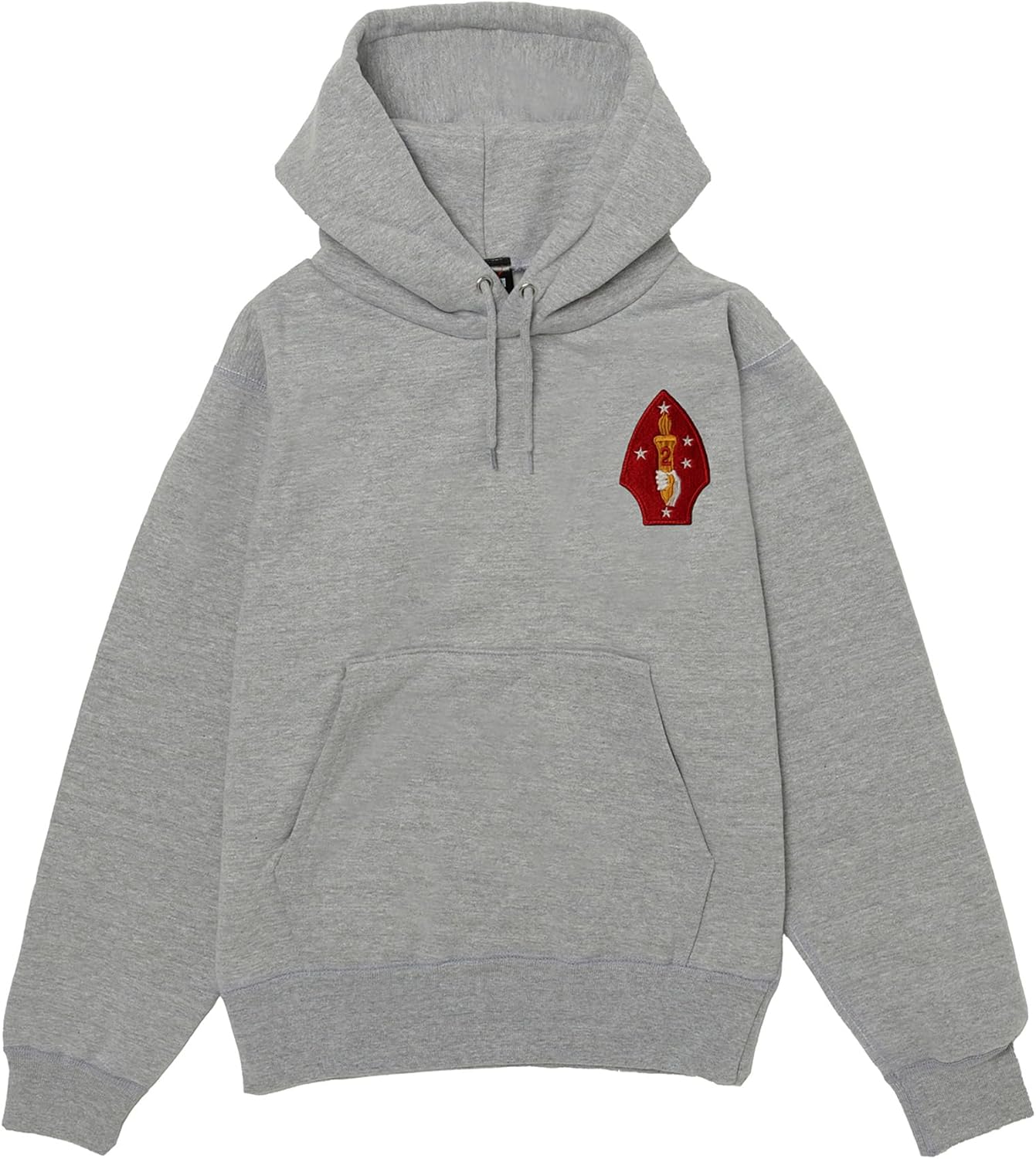 

Толстовка с капюшоном в стиле F, нашивка с гербом армии США, на флисовой подкладке, без капюшона, светло-серый меланж F-Style