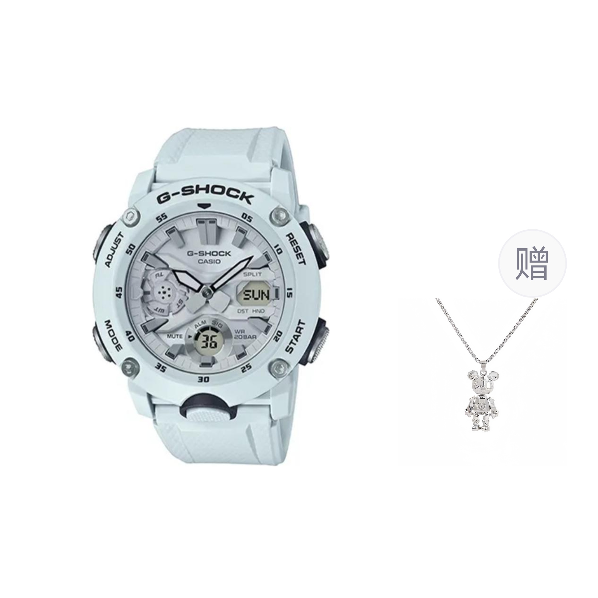 

G-SHOCK Часы GA2000S-7A, Light Blue Gray