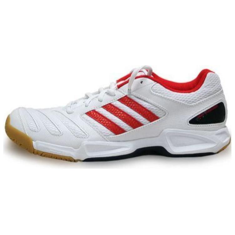 

Adidas BT Feather Team Cushioning Wear-Resistant Low-Top Badminton Shoes Unisex красный белый