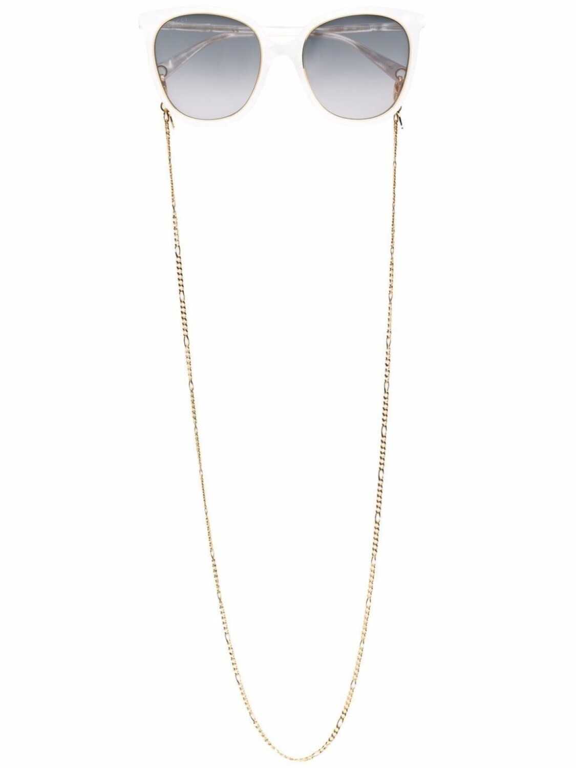 

Gucci Eyewear солнцезащитные очки с цепочкой, белый