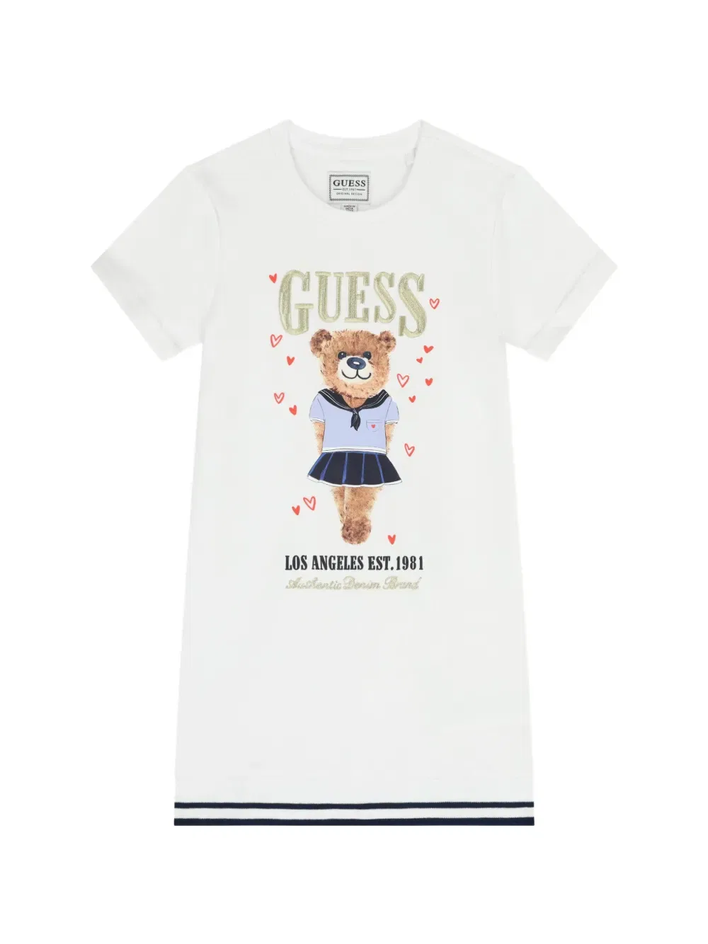 Вышитое платье Guess Kids, белый