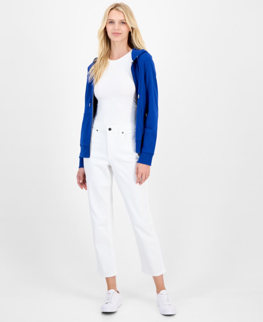 

Женские джинсы средней посадки прямого кроя до щиколотки Nautica Jeans, White