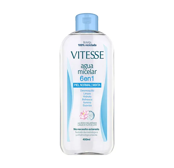 

Нормальная/комбинированная кожа Agua Micelar 6 En 1 Vitesse, 400 ml