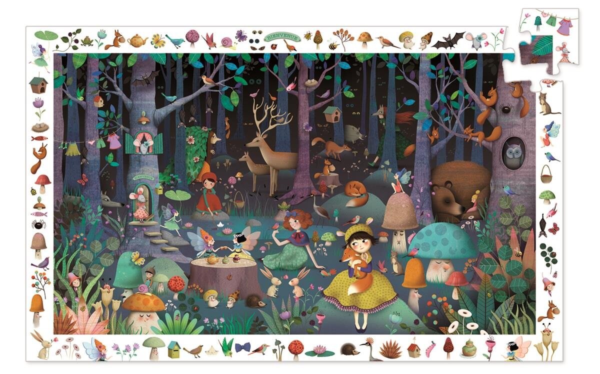 

Пазл Djeco, Enchanted Forest - Observation Puzzle, 100 шт.