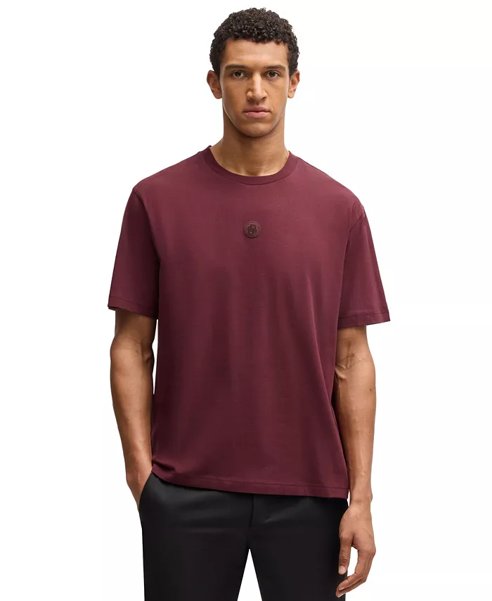 

Мужская футболка Regular-Fit с монограммой Double B Hugo Boss, красный