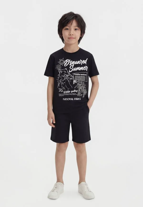 Футболка унисекс с принтом niko fit Dsquared2, Black