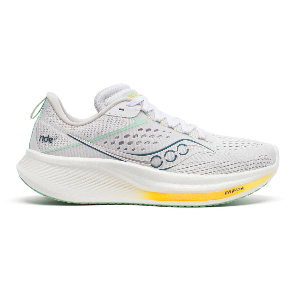 

Кроссовки Saucony Ride 17, цвет White/Peel