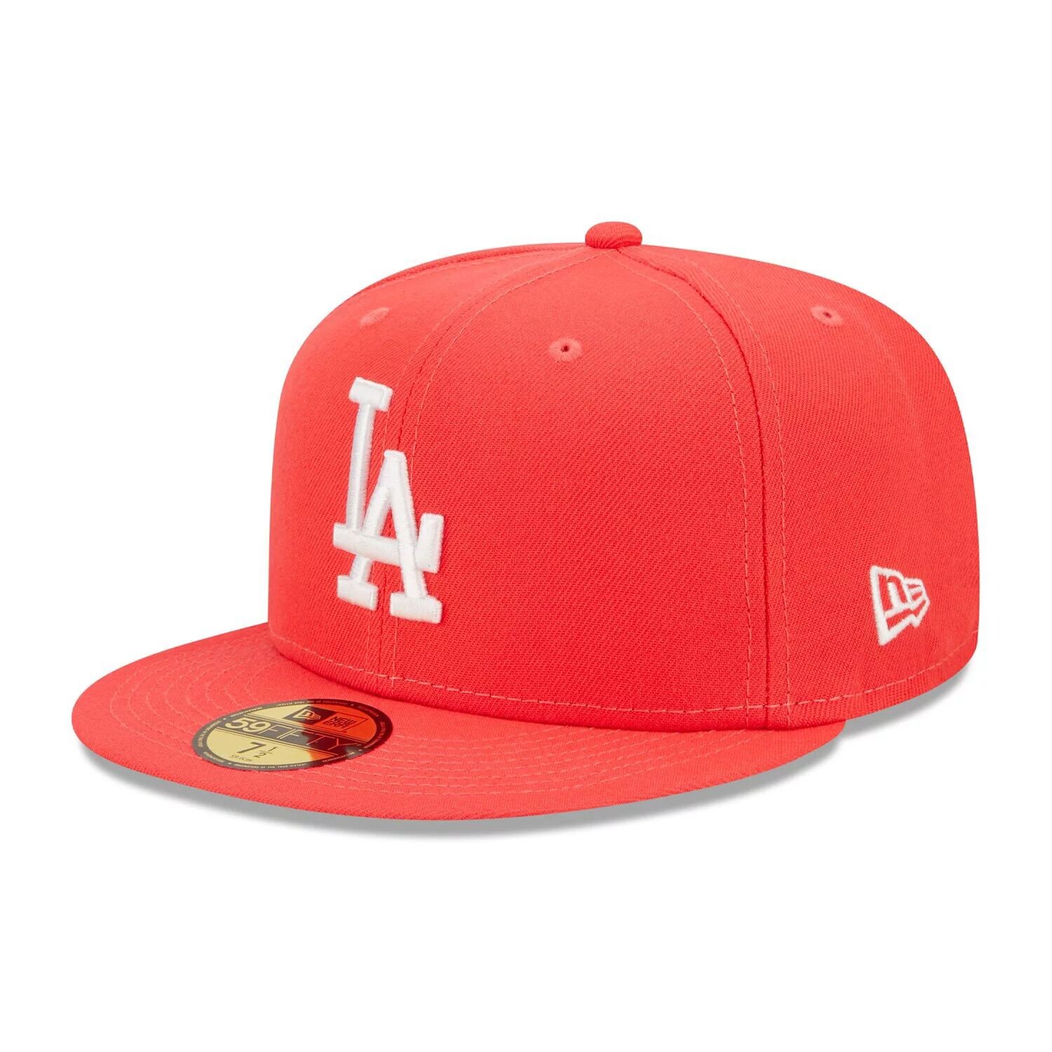 

Мужская облегающая шляпа New Era Red Los Angeles Dodgers Lava Highlighter Logo 59FIFTY