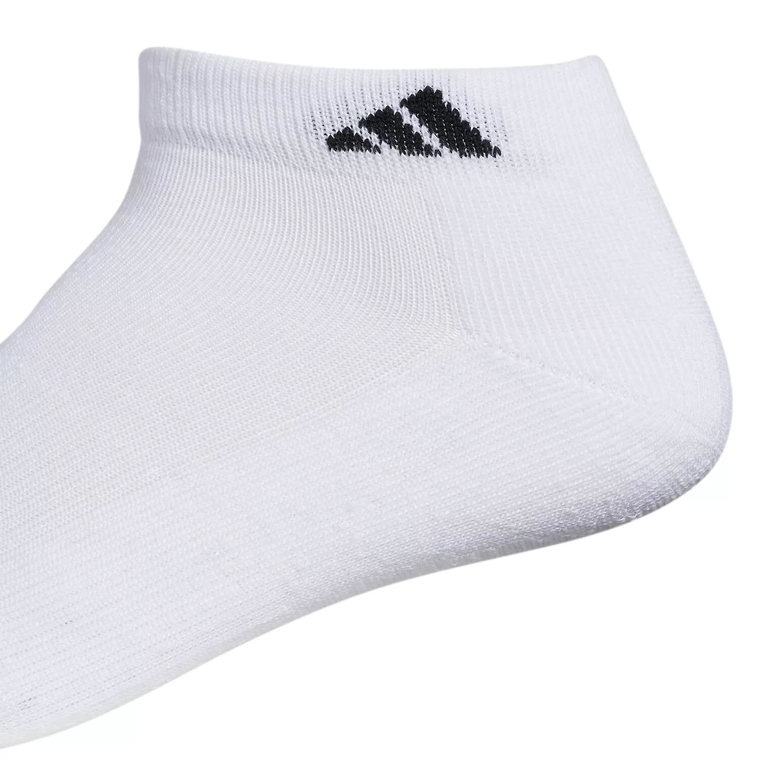 Набор из 6 нижних низких носков Big & Tall с мягкой подкладкой adidas, черный — фото 2