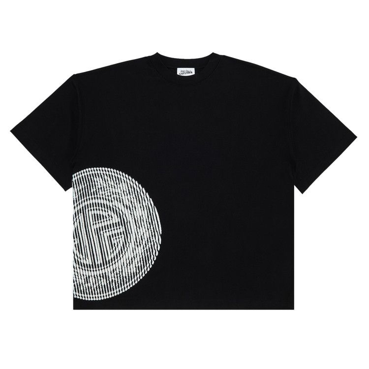 

Футболка Jean Paul Gaultier Laurier Stamp Printed Logo Jersey Oversized Tee, Black