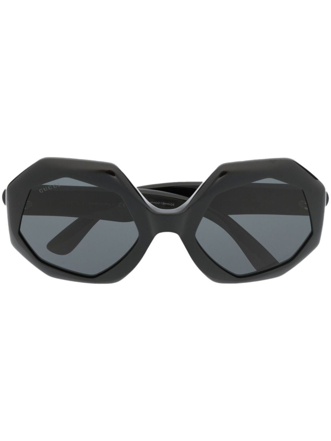 

Gucci Eyewear солнцезащитные очки в геометричной оправе, черный