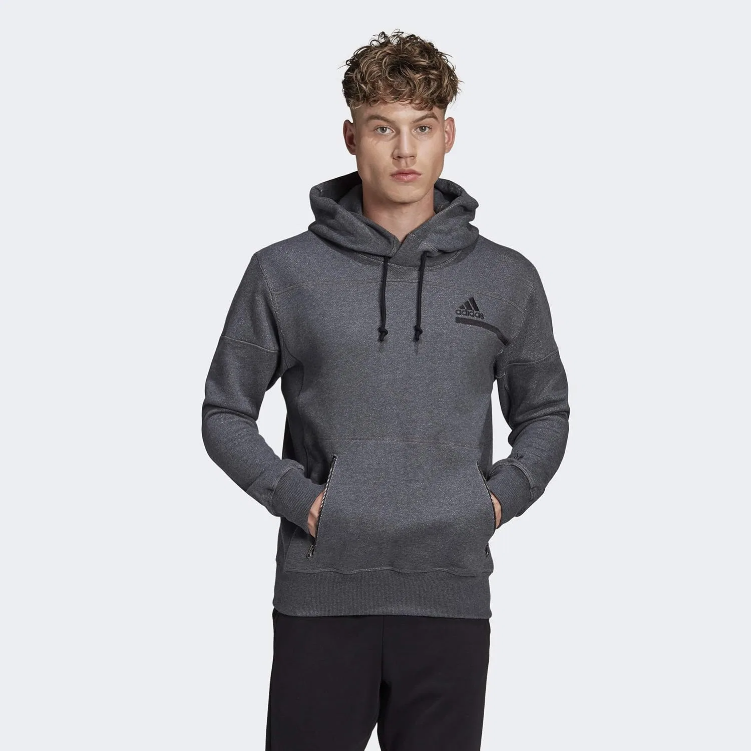 Толстовка adidas Z.N.E., Dark Grey Heather — фото 2