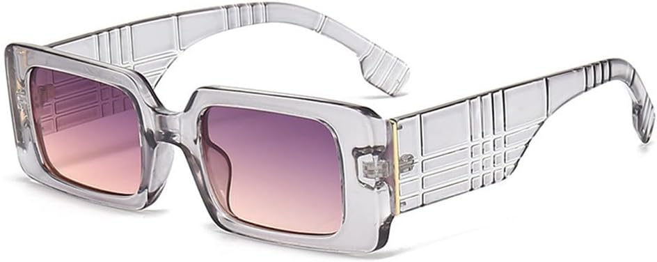 

Винтажные солнцезащитные очки 2027 года для женщин и мужчин, модные панк-очки с крупной решетчатой ​​оправой, трендовые панк-очки с защитой от УФ-излучения UV400 MTZJH, Gray Gray Pink