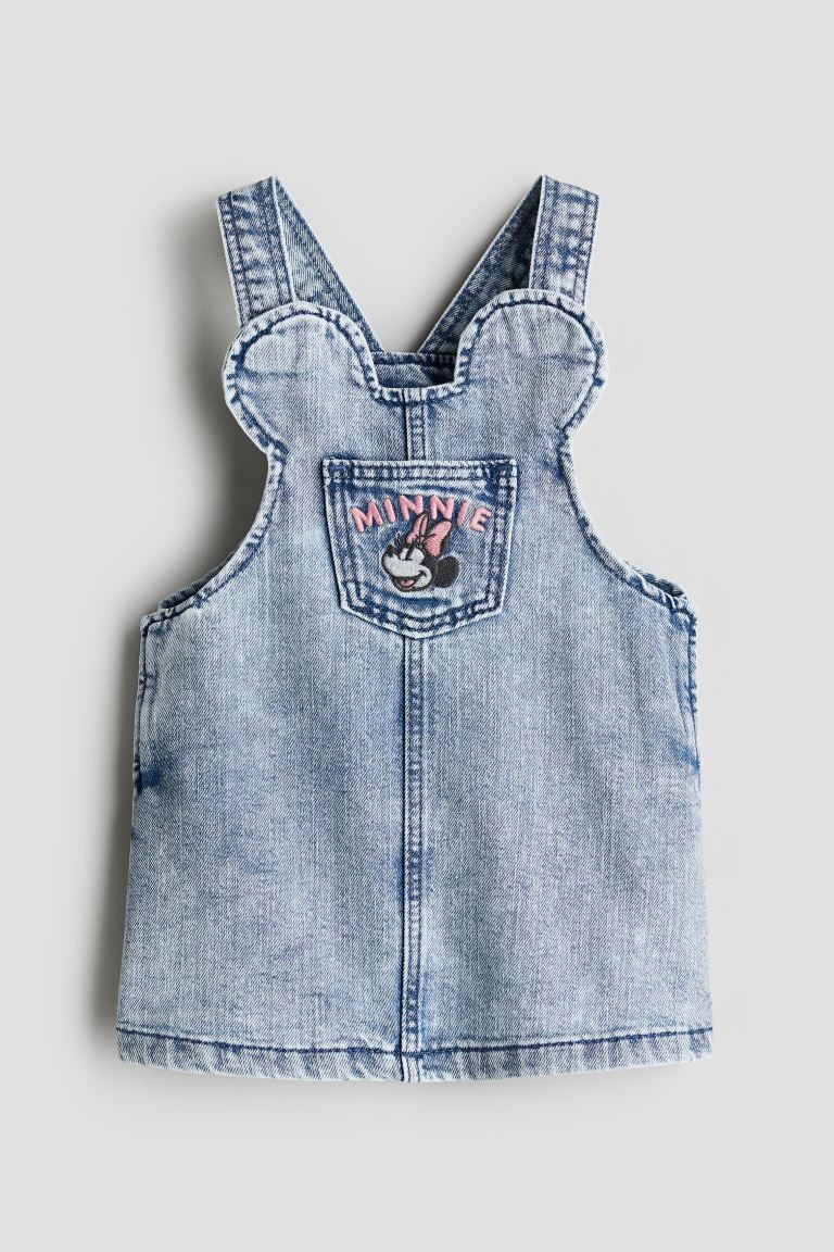 

Джинсовое платье-комбинезон H&M, синий
