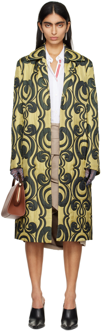 

Хаки Пальто Ролтас Dries Van Noten