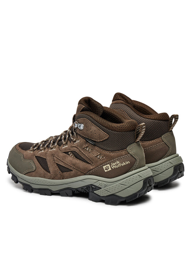 Треккинговые ботинки Jack Wolfskin Vojo Tour Texapore Mid M A62072, коричневый — фото 3