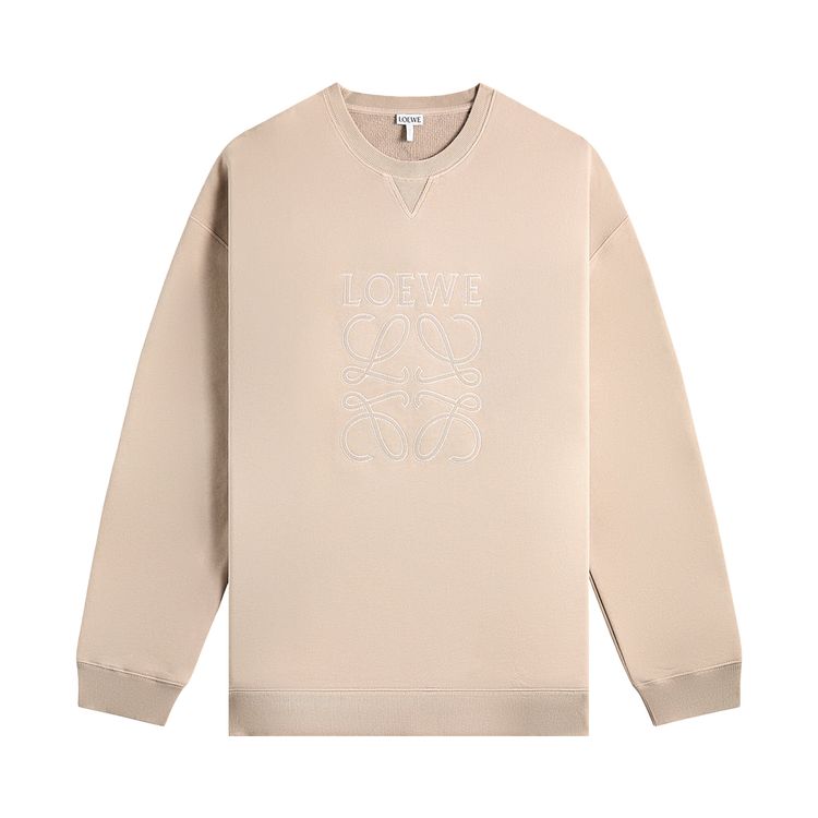 

Толстовка Loewe Relaxed Fit Sweatshirt 'Dark Beige', желто-коричневый