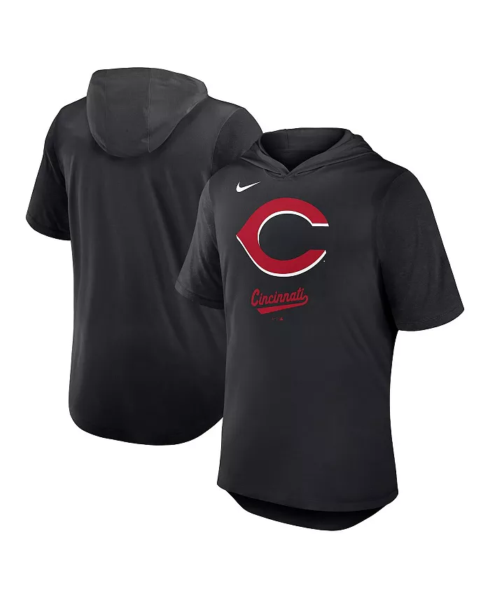 

Мужская черная толстовка-футболка Cincinnati Reds Tri-Blend Performance Nike