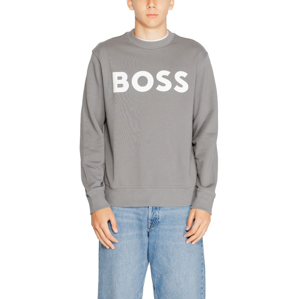 

Серый хлопковый свитер Hugo Boss