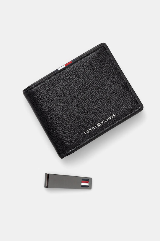 

Кожаный кошелек Tommy Hilfiger, черный