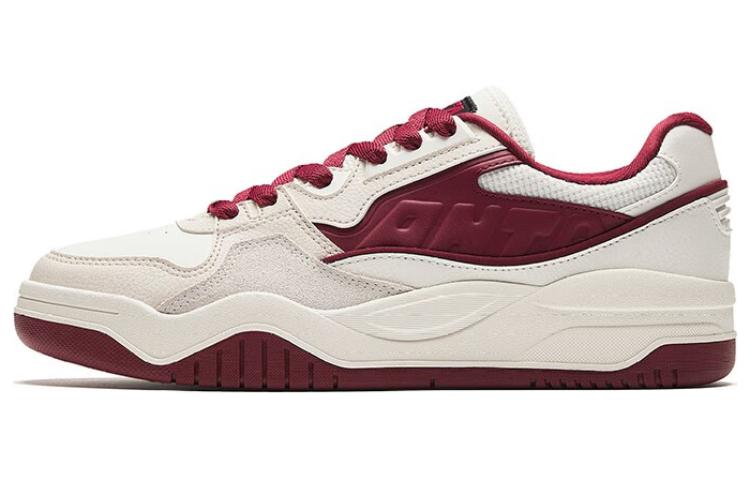 

Анти скользящие и износостойкие низкие скейтерские кроссовки для мужчин с эффектом увеличения роста Slam бело-красно-серые