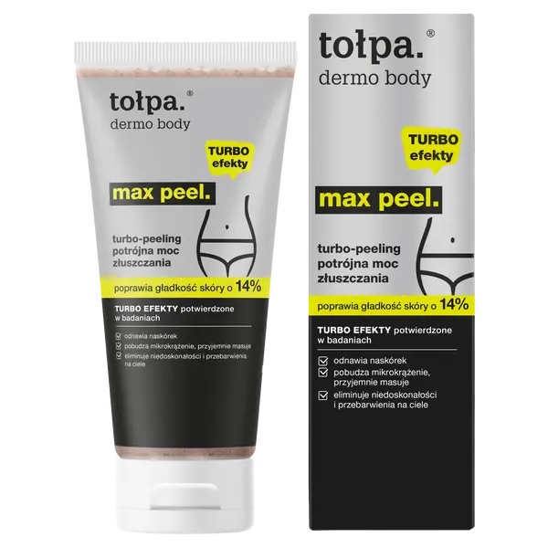 Пилинг Tołpa — Турбо- для тела, тройная сила отшелушивания, Dermo body max peel, 200 мл — фото 4