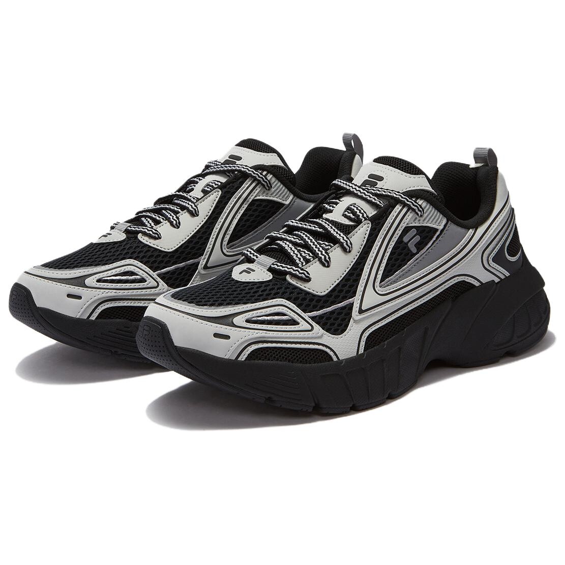 Кроссовки FILA Lifestyle Shoes Men Low-top Black/grey, черный/серый — фото 2