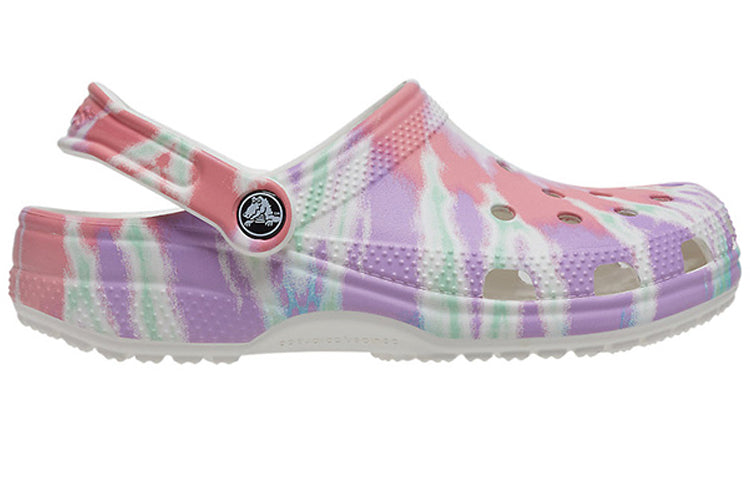 Сандалии Crocs Classic clog Pattern Crocs Flat Heel Sports Colorful Blue Sandals, синий — фото 3