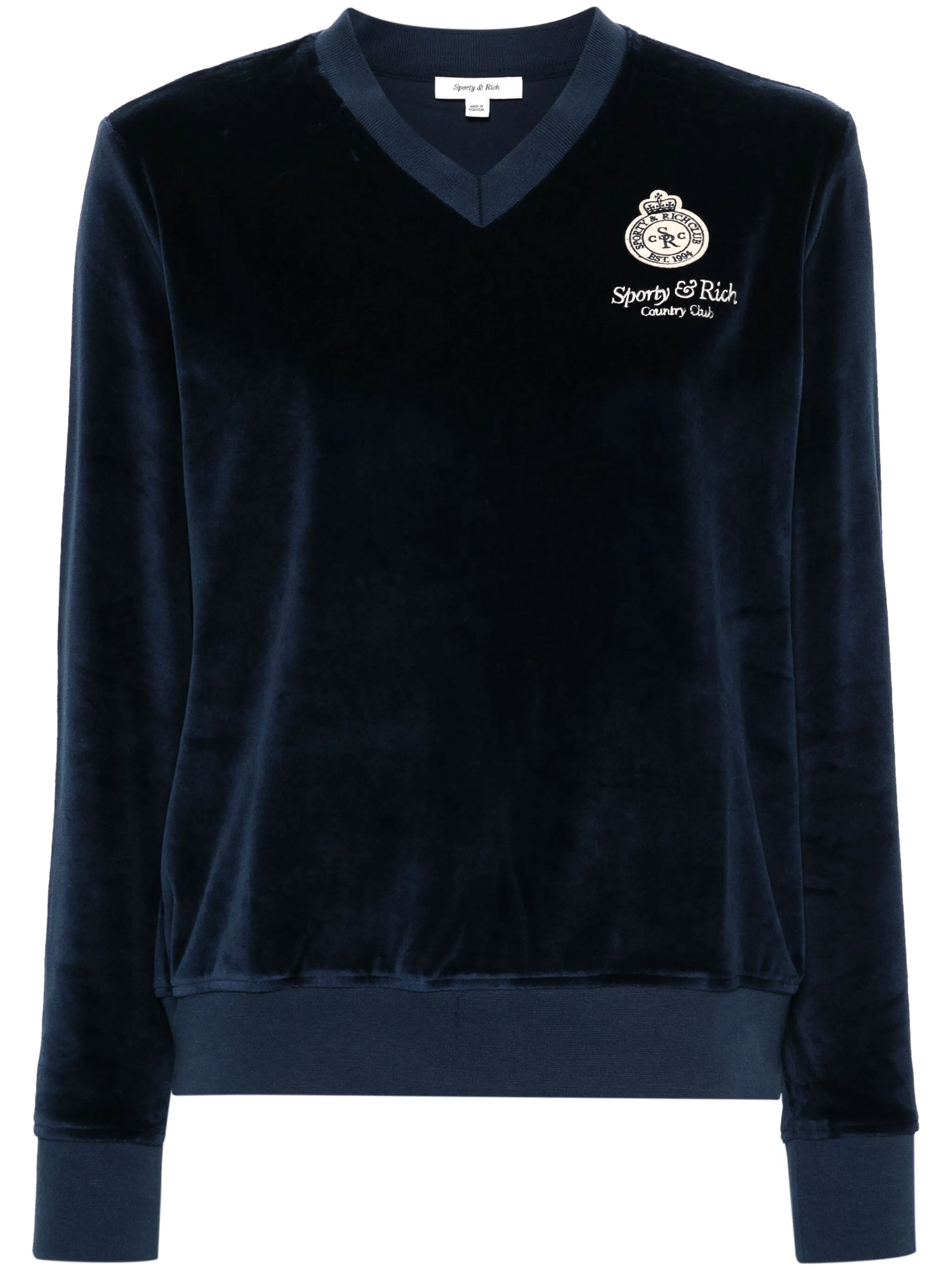 

Толстовка с логотипом Sporty & Rich, синий